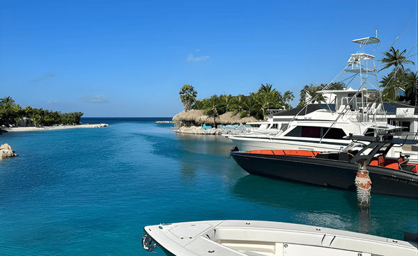 vue sur bateau curaçao