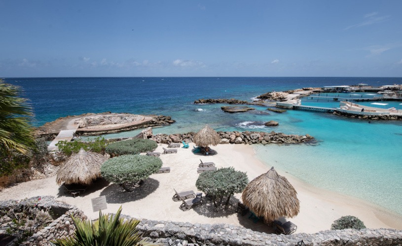 beautiful views at marvelous three bedroom penthouse apartment named Dolphin Paradise by Curacao Luxury Holiday Rentals