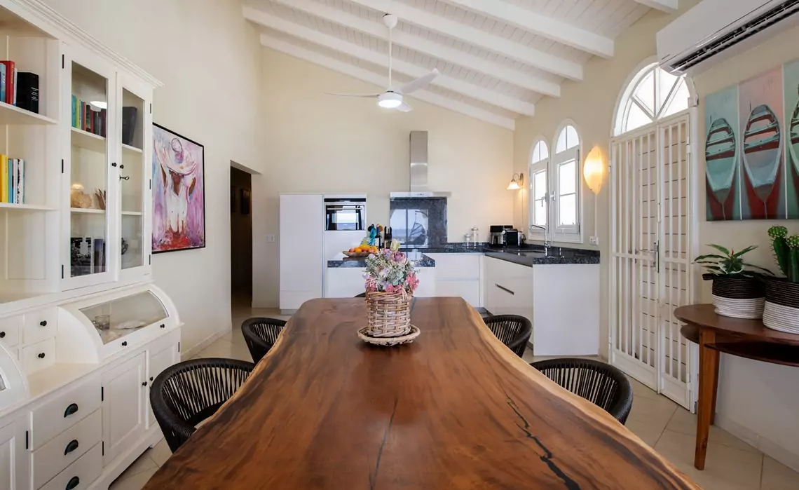 Living room of marvelous three bedroom penthouse apartment named Dolphin Paradise by Curacao Luxury Holiday Rentals