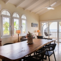 living room of marvelous three bedroom penthouse apartment named Dolphin Paradise by Curacao Luxury Holiday Rentals