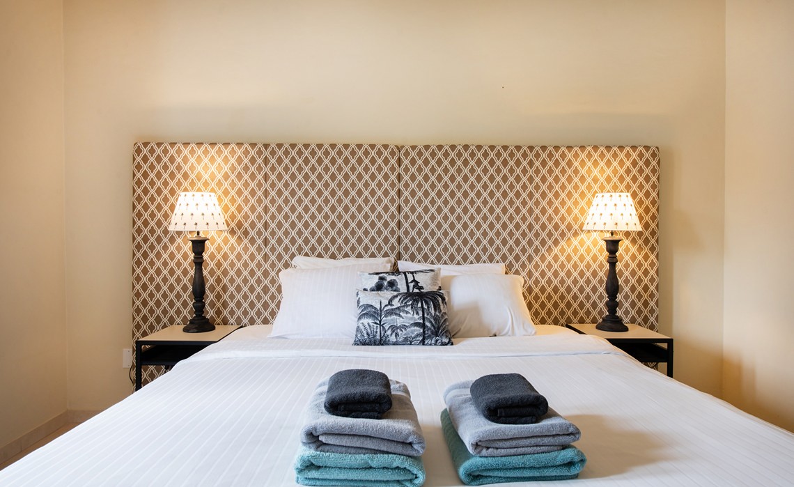 second bedroom in the marvelous three bedroom penthouse apartment named Dolphin Paradise by Curacao Luxury Holiday Rentals