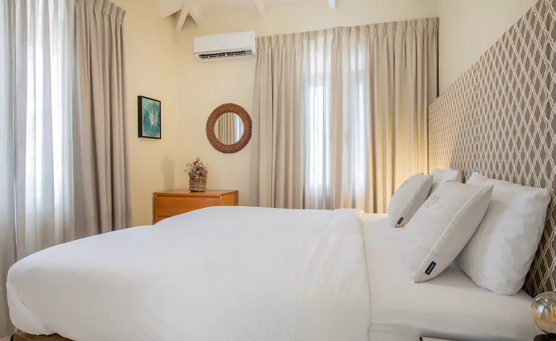 third bedroom in the marvelous three bedroom penthouse apartment named Dolphin Paradise by Curacao Luxury Holiday Rentals