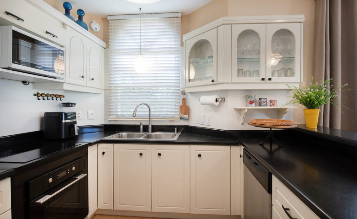 Kitchen of the Portofino two‑bedroom apartment
