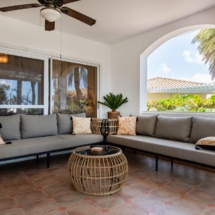 Terrace of the Portofino two‑bedroom apartment featuring two sofas